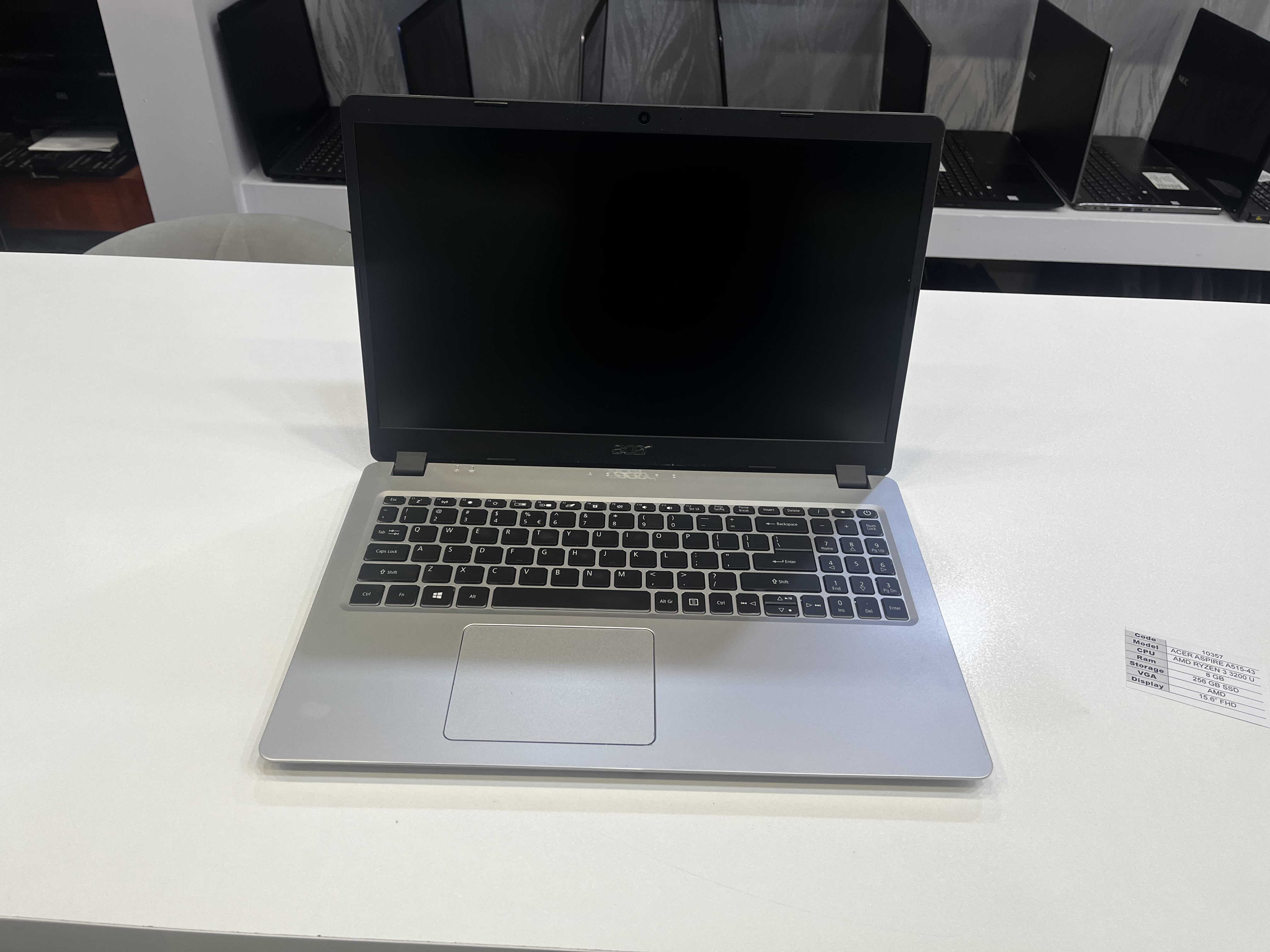لپ تاپ Acer Aspire A515-43 | Ryzen 3 3200U | RAM 8GB | SSD 256GB | FHD
